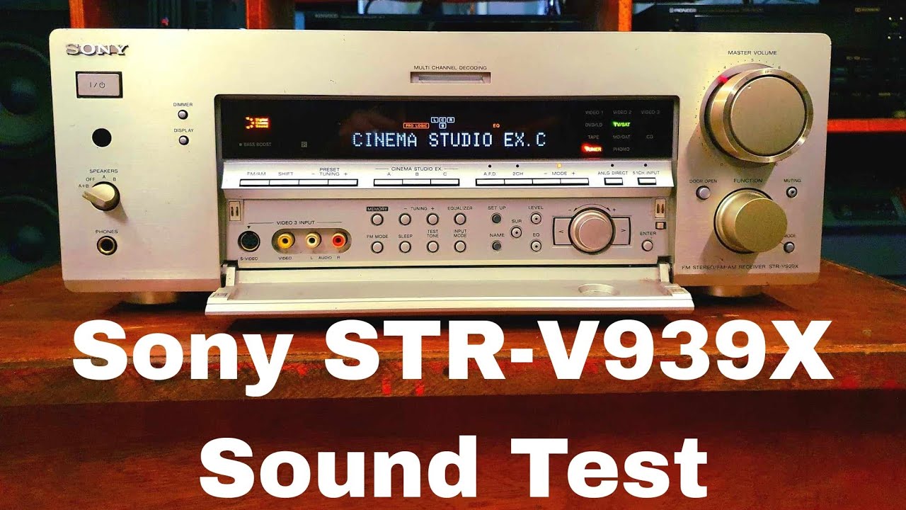 Sony STR - V939X AV Reciever - YouTube