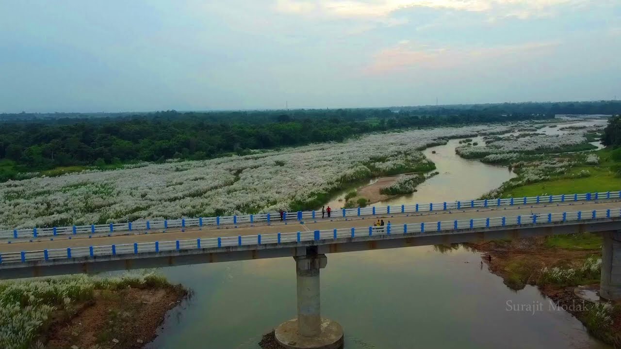 PURULIA KANGSHABATI RIVER ||BEAUTIFUL DRONE VIEW