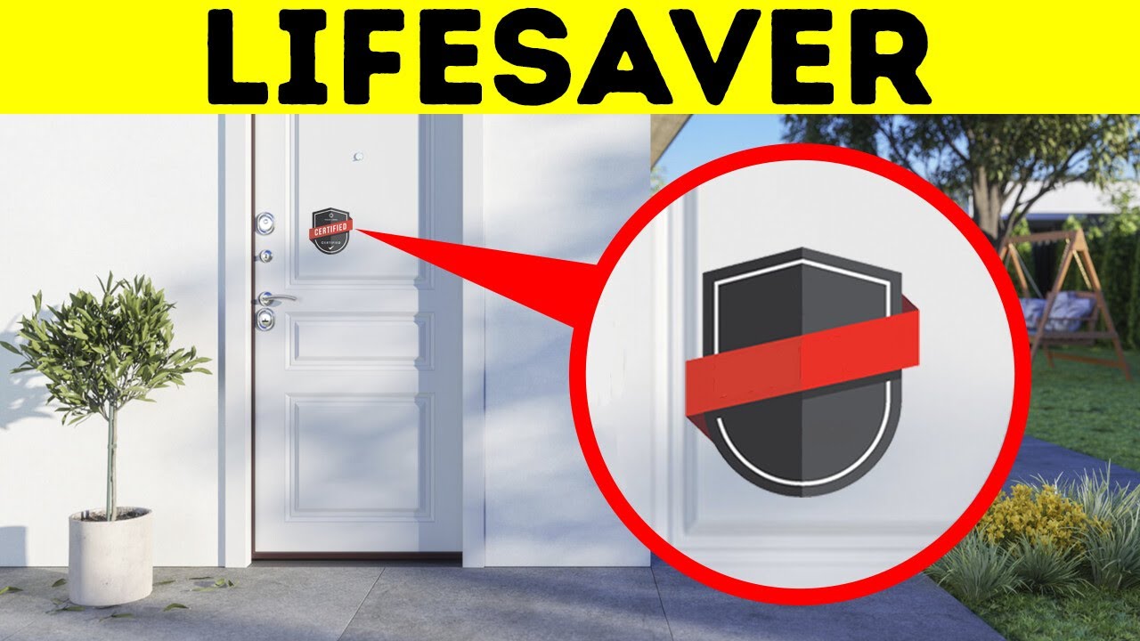 Put This Sticker on Your Door, It Will Keep You Safe - YouTube