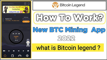Bitcoin legend mining app || Bitcoin legend || Bitcoin legend bcl wallet