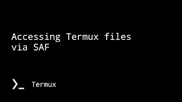 Access Termux home directory from other apps without rooting