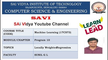 P10. Locally Weighted Regression(Program 10)
