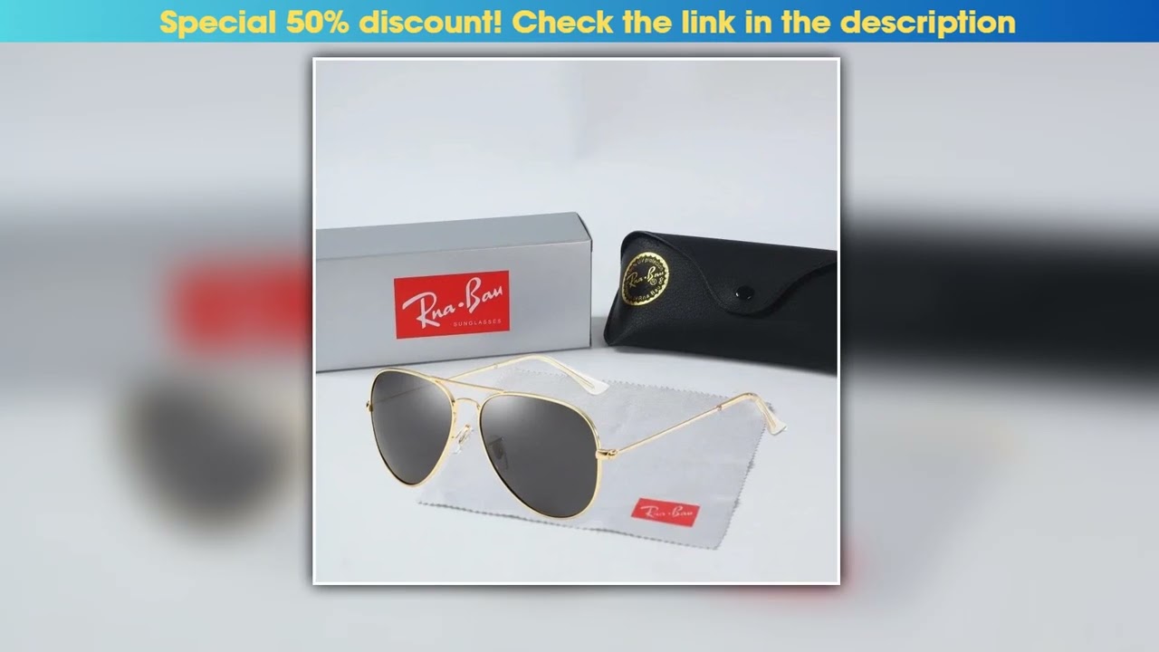 2025 Top Brand Classic Polarized Sunglasses Mens Pilot Sunscreen Sunglasses Color Film Womens Tom