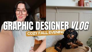 A Cozy Fall Evening Vlog as a Full-Time Graphic Designer