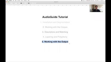 AudioGuide Tutorial 5 - Working with the Output