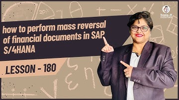 #lecture 180: how to perform mass reversal of financial documents in SAP S/4HANA