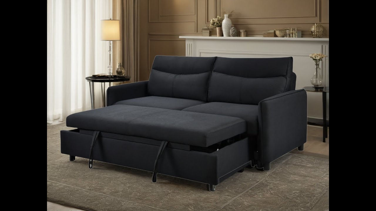 THSUPER 75'' Convertible Sleeper Sofa Bed, Queen Size Loveseat Futon Pull Out Couch Sofá