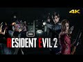 Resident Evil 2 Remake Leon A 4K 60fps HARDCORE Game Movie No Hud Crosshair  No Commentary