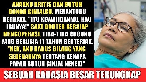 Aku Hampir Donor GINJAL ke Anakku, Sampai Cucuku Mengungkapkan Sebuah RAHASIA…