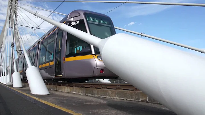 Luas Tram Crossing The William Dargan Bridge (Dund...