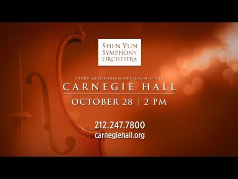 Shen Yun Symphony Orchestra at Carnegie Hall. International Debut! Oct. 28th, 2:00pm