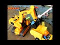 Car Cartoon Excavator and Lego Train - kids Story  - Dump Truck #mirglory Toys Cars