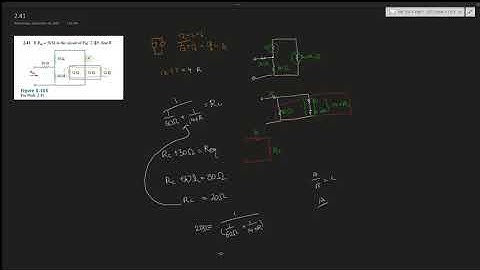 2.41 If Req = 50 Ω in the circuit of Fig. 2.105, find R.