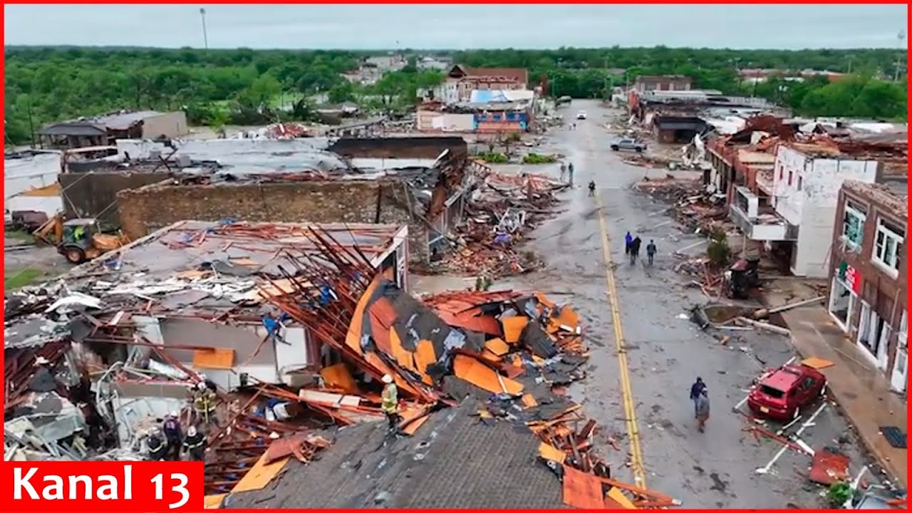 Tornadoes kill 4 in Oklahoma, and left thousands without power - YouTube