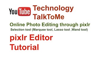 Pixlr Editor Tutorial Selection tool