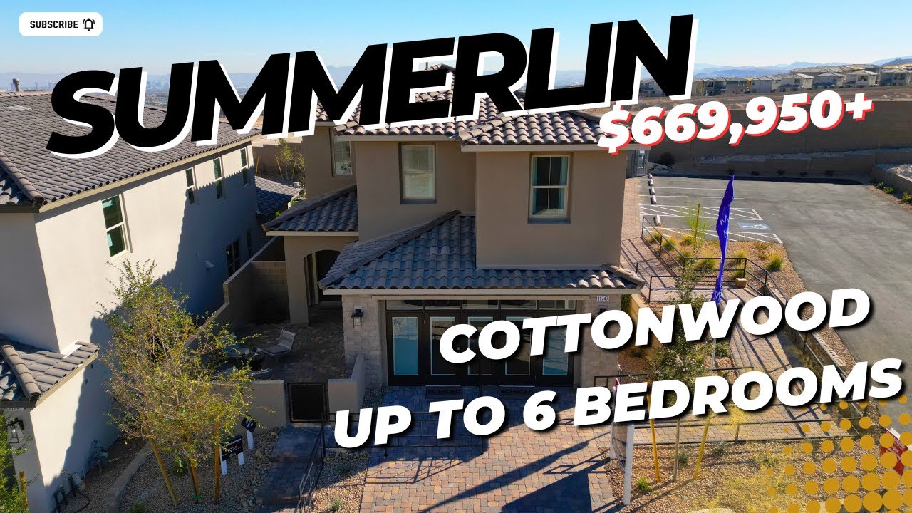 New Homes Summerlin Las Vegas NV Cottonwood Osprey Ridge Las Vegas Real Estate Video Tour