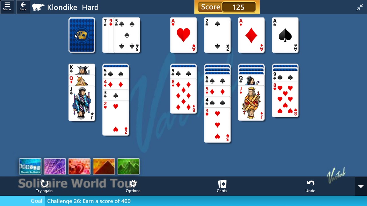 solitaire world tour challenge 26