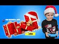 TRUMAnn GIFTING My 9 Year Old Kid ALL Fortnite CHRISTMAS item Shop Bundles Today (1v1 Challenge)