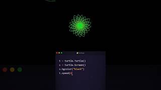 Stunning Creative Coding Art Compilation 🎨 | Python Turtle Visuals #Shorts