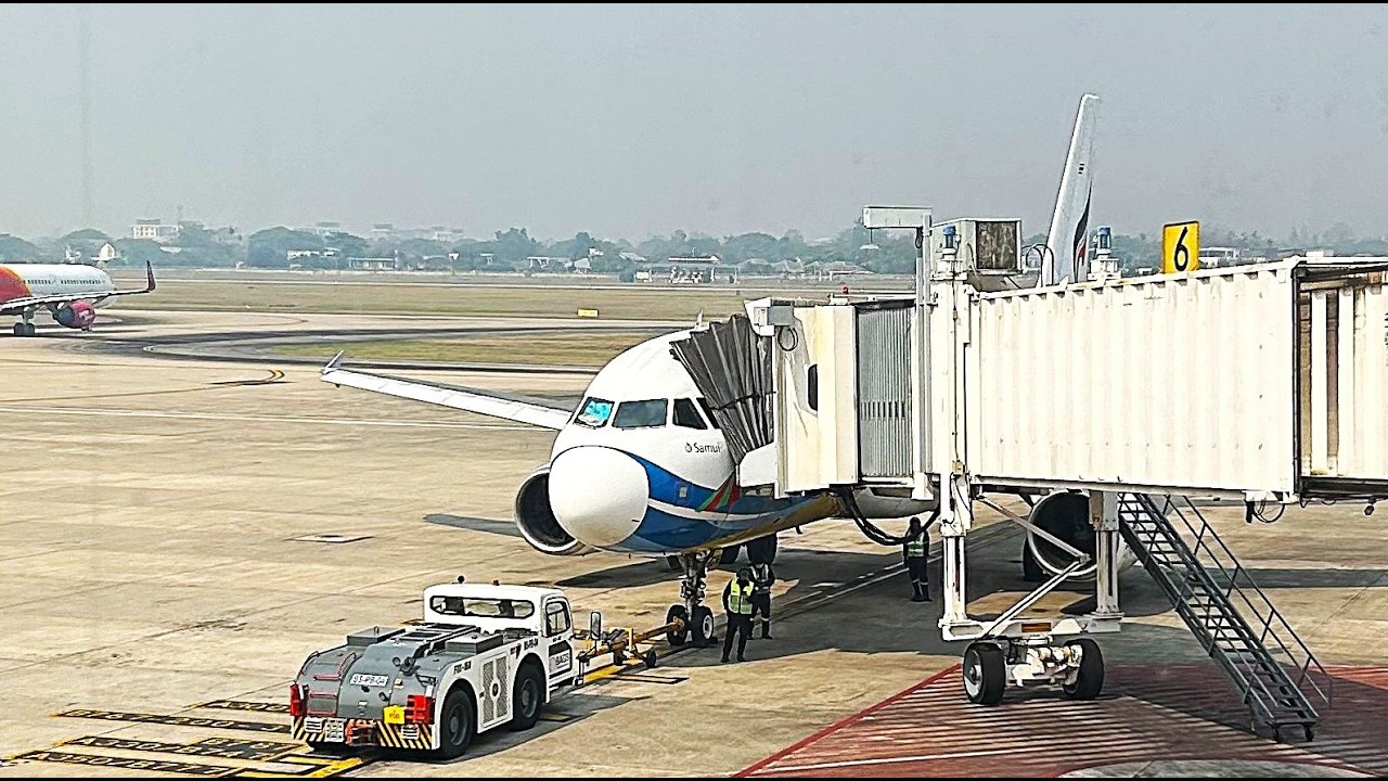 Bangkok Airways 216 Chiang Mai International Airport (CNX) - Bangkok Suvarnabhumi (BKK) Flight Video