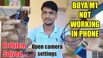 boya mic not working in android || boya mic open camera settings || Live MIC Testing 🎤