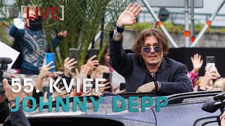 Johnny Depp visited Karlovy Vary and greeted many fans