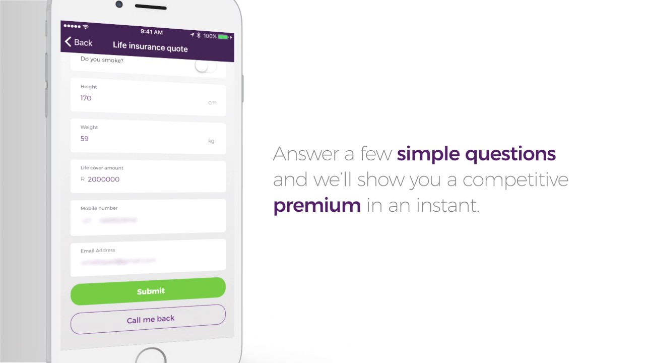 OUTsurance App tutorial Life Quote