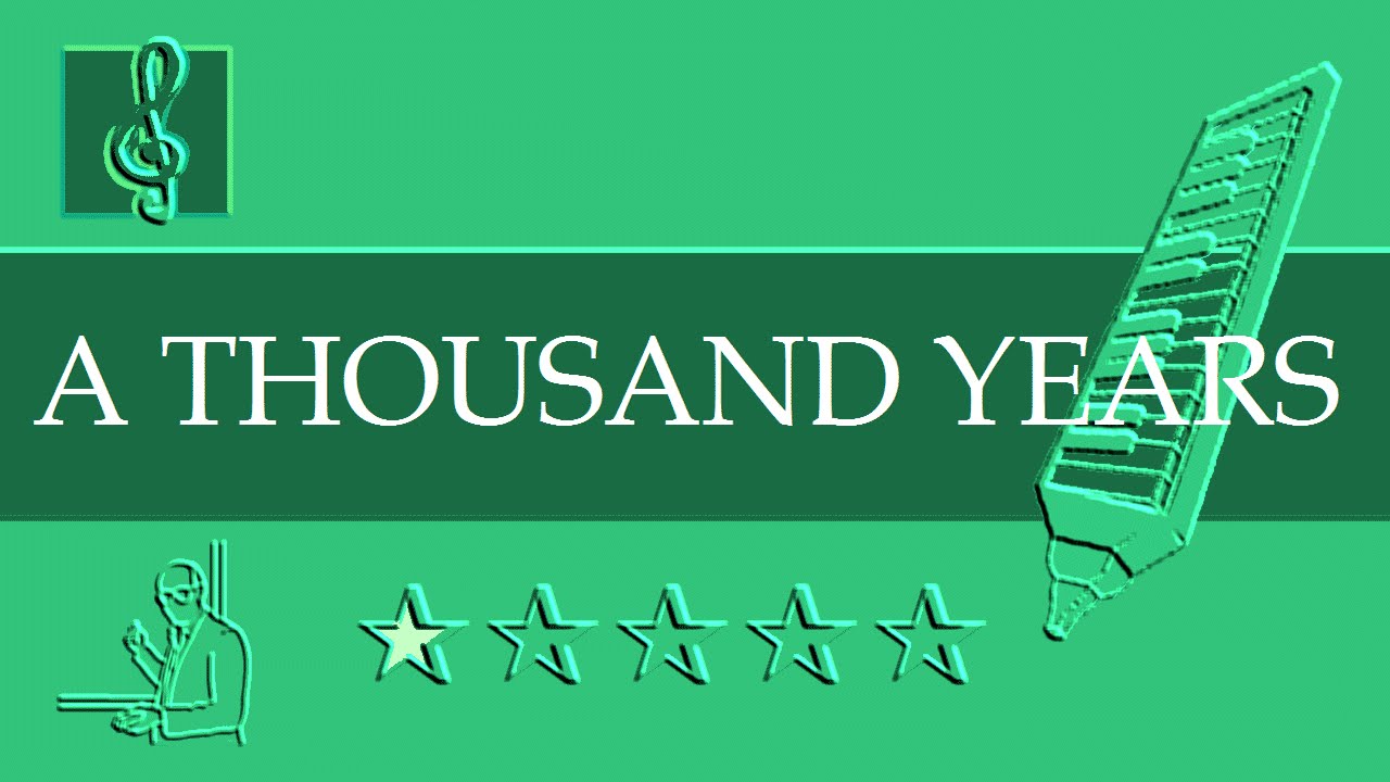 Melodica Notes Tutorial A Thousand Years Christina Perri (Sheet