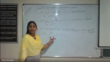 Causal, Anti-causal and Non-causal signals, Even and Odd signals