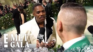 Colman Domingo Honors Late Friends with Custom Willy Chavarria Tux at the 2024 Met Gala | E! Insider