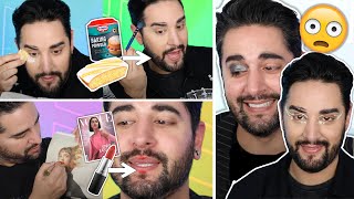 Testing YOUR Crafty Beauty Hacks 🥲🙃😂💜🖤 The Welsh Twins