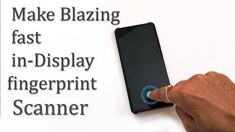 How to improve on-screen fingerprint scanner|Make Blazing fast in-Display fingerprint|Tips & tricks