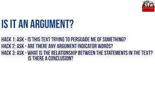 Hack Argument—3: Analysing Argument: Identifying the Conclusion