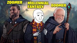 Boomer, Millennial, and Zoomer Fantasy