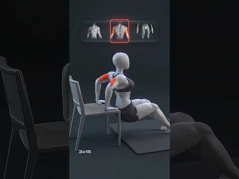 Full-Body Workout Using Just a Chair #gym #motivation #fitness #abs #workout #shorts
