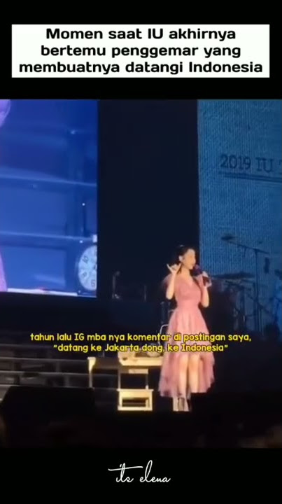 Di notice IU saat Live ❎ saat konser✅