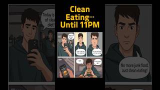 “I'm on a diet.” Also Me at 11PM #dietfail #relatable #funnyshorts #comedyshorts #webcomic