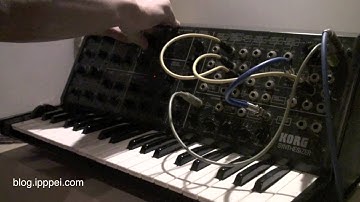 Korg MS-20 deep distortion sound by ESP and ring modulation #korgms20