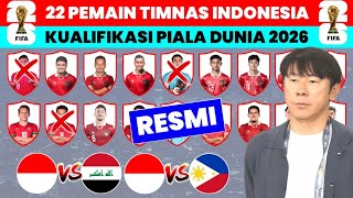 RESMI RILIS!! Daftar 22 Pemain Timnas Indonesia di Kualifikasi Piala Dunia 2026