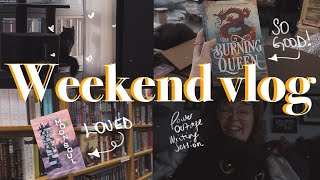 2 GREAT BOOKS & WRITING DURING A POWER OUTAGE || a weekend vlog