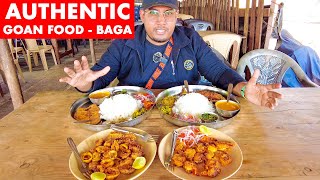 Goa's Famous Fish Thali & Seafood - From 150Rs | Baga | Home Made Goan Food | Goa Vlog |  GOA 2021