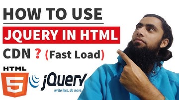 #15 👉How to Use jQuery in HTML | 👌How to include Minified File | Use CDN | Solution of All Problems