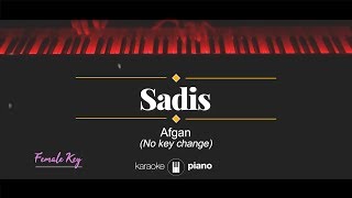 Sadis (FEMALE KEY) Afgan (KARAOKE PIANO)