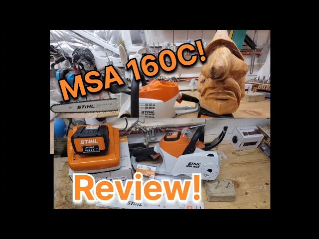 Probando la nueva motosierra a batería que va a ingresar al país. Stihl MSA  160 