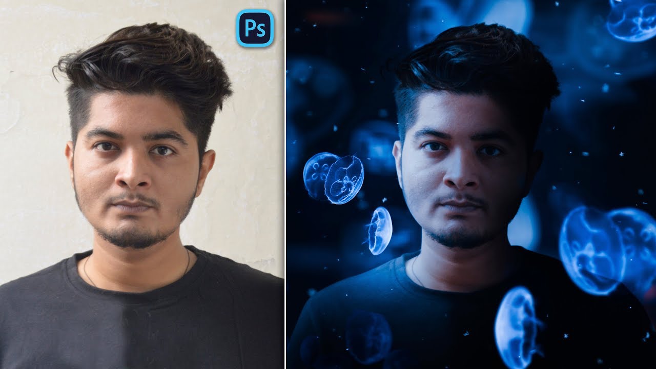 Jellyfish Concept @Calop Inspired Photo | How to Edit Jellyfish Photo Like @Calop in Photoshop