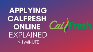 How To Apply Calfresh Online In 2024