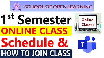 SOL First Semester online Classes 2023 | How To Join First Semester DU SOL Classes