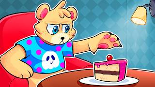 NO PUEDO ALCANZAR el PEDAZO de PASTEL🍰👈🐻SOYDANY en LA MADRIGUERA