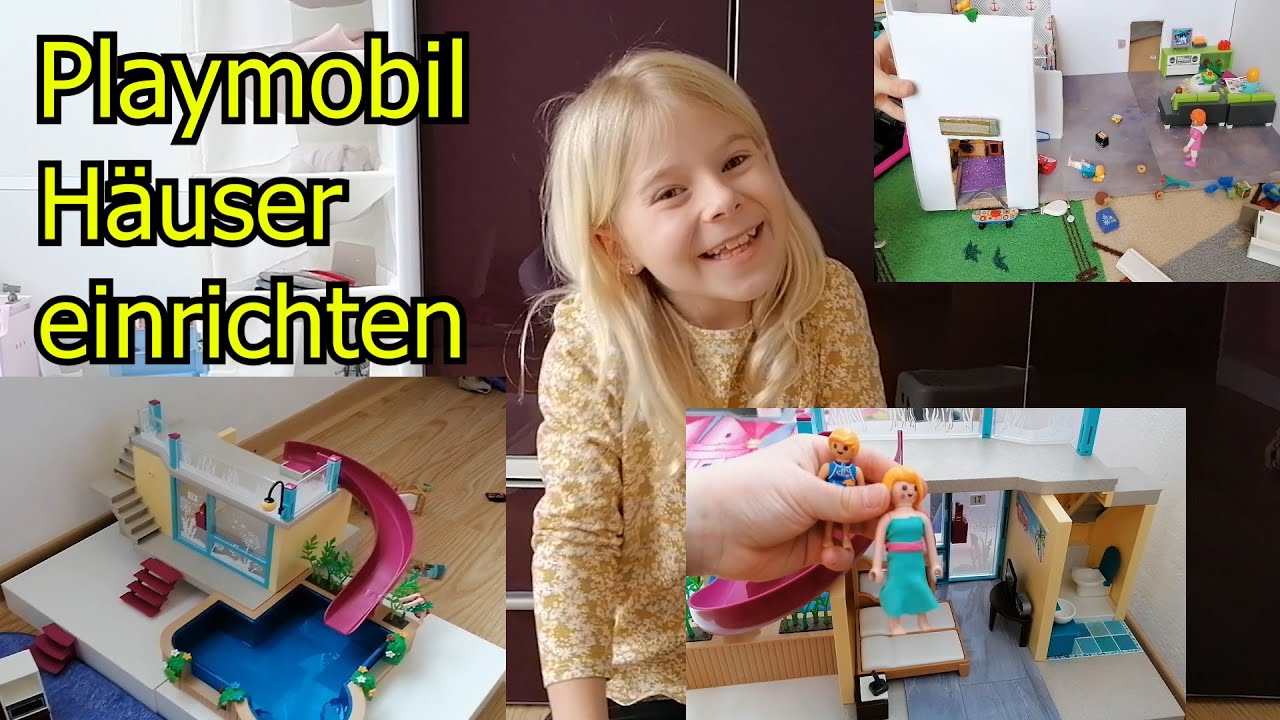 Playmobil Häuser einrichten - YouTube
