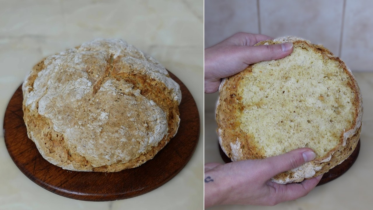 Irish SODA BREAD in 5 Minutes of Work: No Yeast & No Kneading! 🍞🍀 | Whisper Cafe ASMR